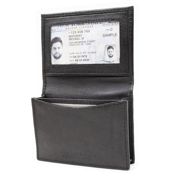 Genuine Leather Men's Card Case, Card Holder with RFID Blocking - Picture 1 of 10